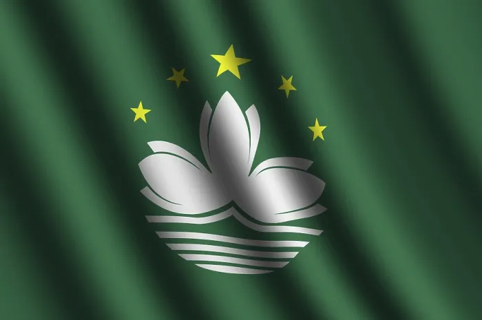Framed Print : The Macau Flag Flying in the Wind Print Framed Print : The Macau Flag Flying in the Wind Print