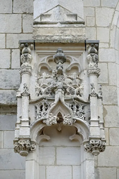 Framed Print : Late Gothic Print of Brou Monastery Main Facade, France Framed Print : Late Gothic Print of Brou Monastery Main Facade, France
