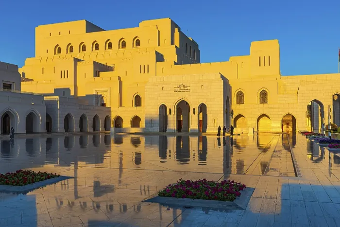 Framed Print : Evening Light Print of Muscat's Royal Opera Square Framed Print : Evening Light Print of Muscat's Royal Opera Square