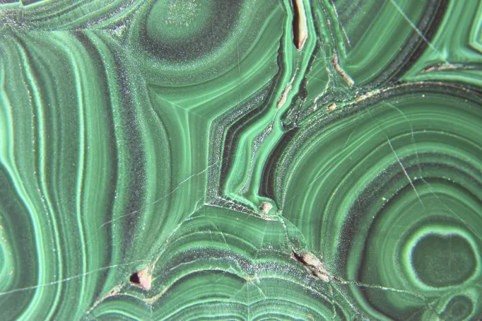 Framed Print : Malachite Print - Close-up of a Specimen, Cu2 (OH) 2|CO3 Framed Print : Malachite Print - Close-up of a Specimen, Cu2 (OH) 2|CO3
