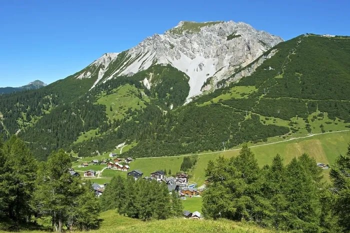 Framed Print : Malbun Hiking Area Print, Liechtenstein