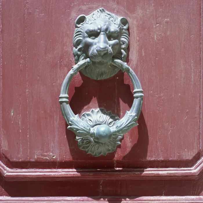 Framed Print : Malta Door Knocker Print