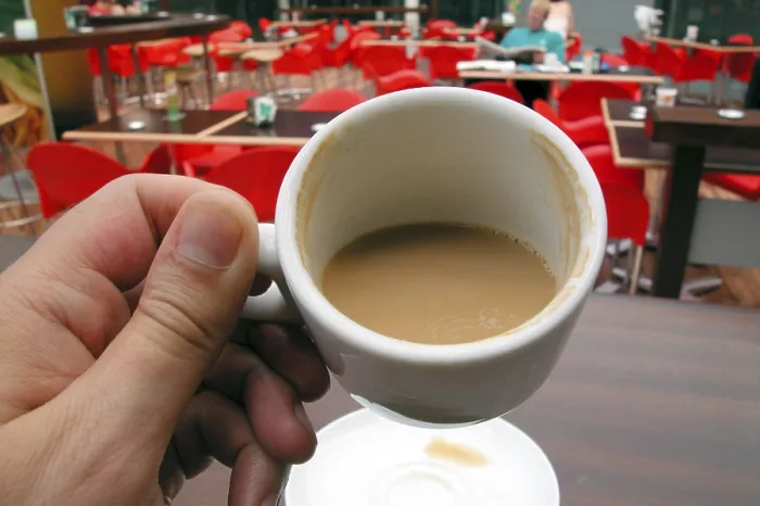 Framed Print : Man Drinking Coffee Print Framed Print : Man Drinking Coffee Print