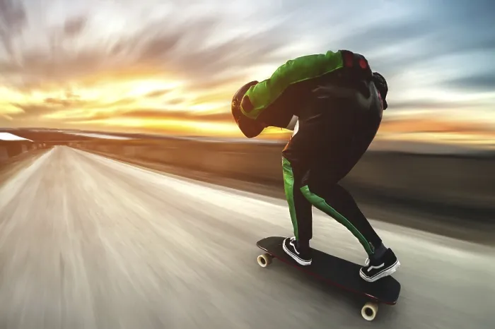 Framed Print : Downhill Longboard Rider Print Framed Print : Downhill Longboard Rider Print
