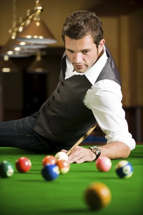 Framed Print : Man Playing Billiard Print Framed Print : Man Playing Billiard Print