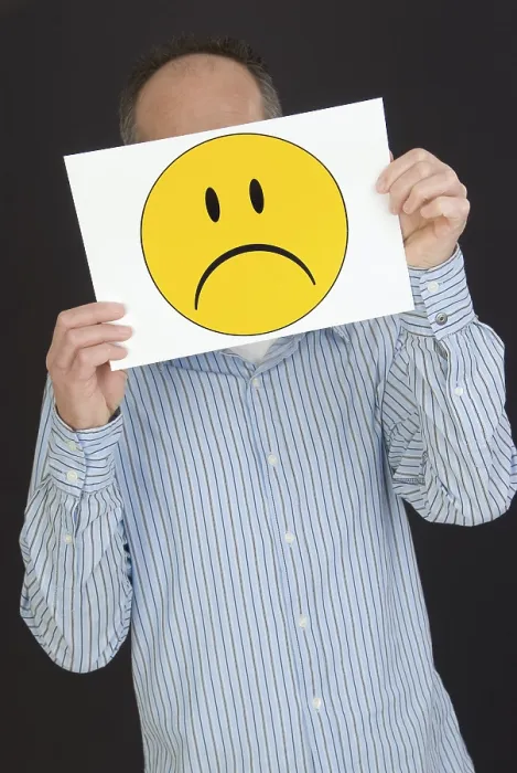 Framed Print : Man with Sad Smile Print Framed Print : Man with Sad Smile Print