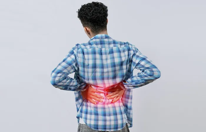 Framed Print : Man with Lower Back Pain Print Framed Print : Man with Lower Back Pain Print