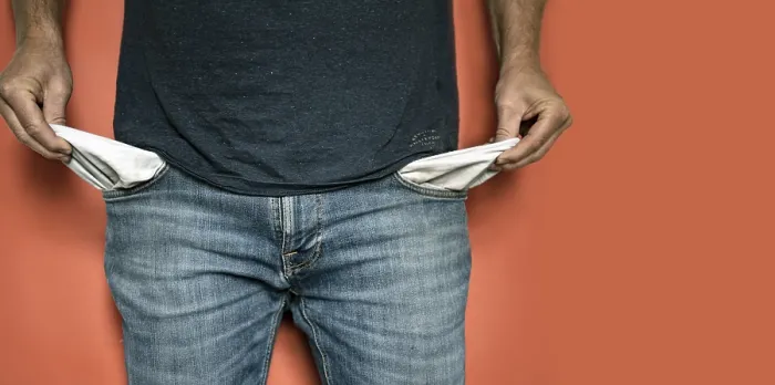 Framed Print : Empty Trouser Pockets Print Framed Print : Empty Trouser Pockets Print