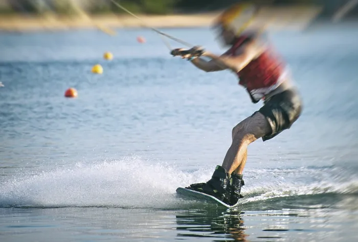 Framed Print : Cable Wakeboard Print: Man on Wakeskate Tricks Framed Print : Cable Wakeboard Print: Man on Wakeskate Tricks