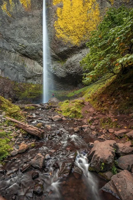 Framed Print : Latourell Falls Basalt Rock Print, Oregon, USA Framed Print : Latourell Falls Basalt Rock Print, Oregon, USA