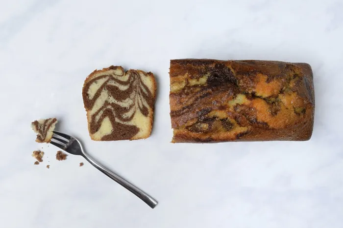 Framed Print : Marble Cake Print with Fork