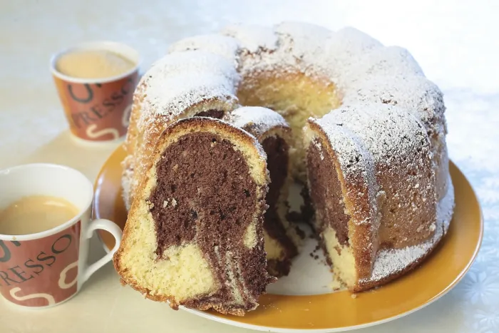 Framed Print : Marble Ring Cake Print Framed Print : Marble Ring Cake Print