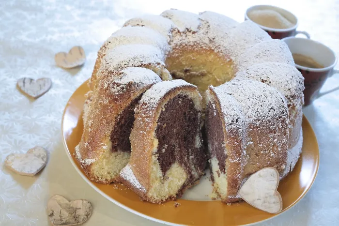 Framed Print : Marble Ring Cake Print Framed Print : Marble Ring Cake Print