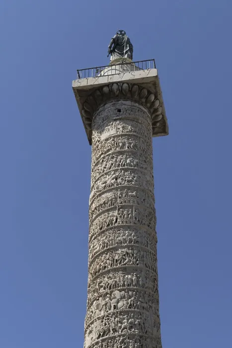 Framed Print : Marcus Aurelius Column Print in Piazza Colonna, Rome Framed Print : Marcus Aurelius Column Print in Piazza Colonna, Rome