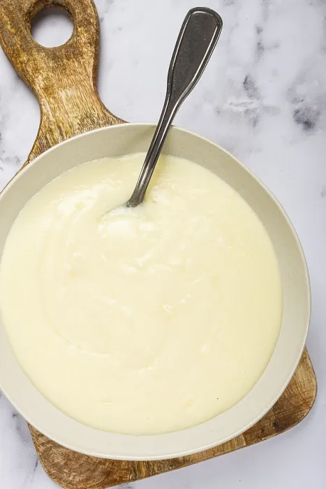 Framed Print : Mashed Potatoes with Suluguni Cheese Print - Top View Framed Print : Mashed Potatoes with Suluguni Cheese Print - Top View