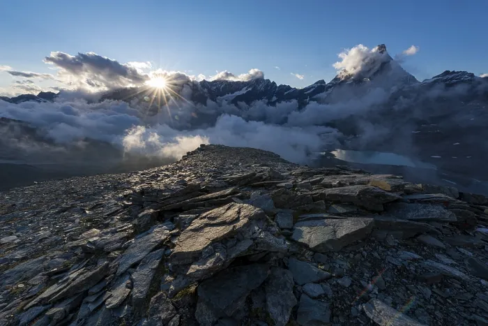 Framed Print : Matterhorn at Sunset Print, Valtournenche, Italy Framed Print : Matterhorn at Sunset Print, Valtournenche, Italy