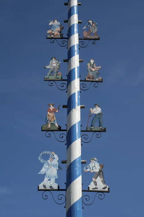 Framed Print : Mittenwald Maypole Print, Bavaria, Germany Framed Print : Mittenwald Maypole Print, Bavaria, Germany