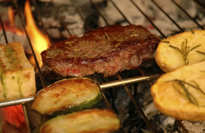 Framed Print : Meat on the Grill Print Framed Print : Meat on the Grill Print