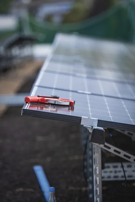 Framed Print : Solar Modules and Tools on a Rack, Print Framed Print : Solar Modules and Tools on a Rack, Print