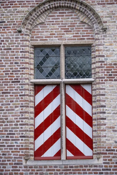 Framed Print : Medieval Window Print on Historic House Wall Framed Print : Medieval Window Print on Historic House Wall