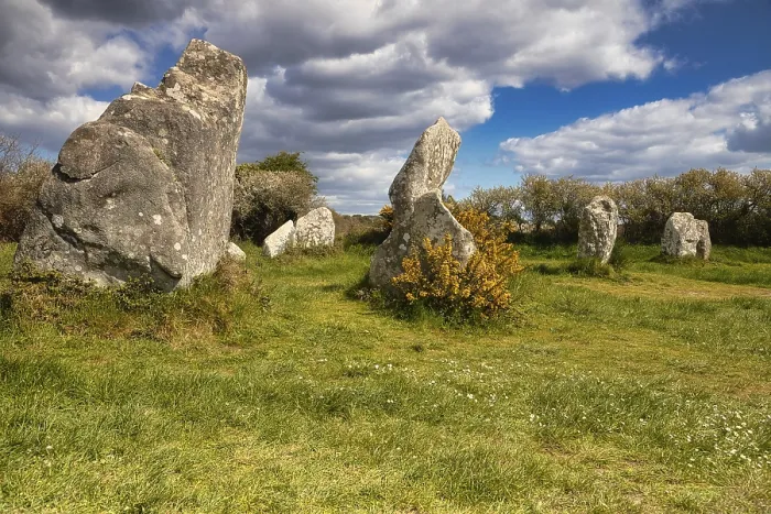 Framed Print : Megalithic Stone Rows Print, Erdeven, Morbihan, France Framed Print : Megalithic Stone Rows Print, Erdeven, Morbihan, France