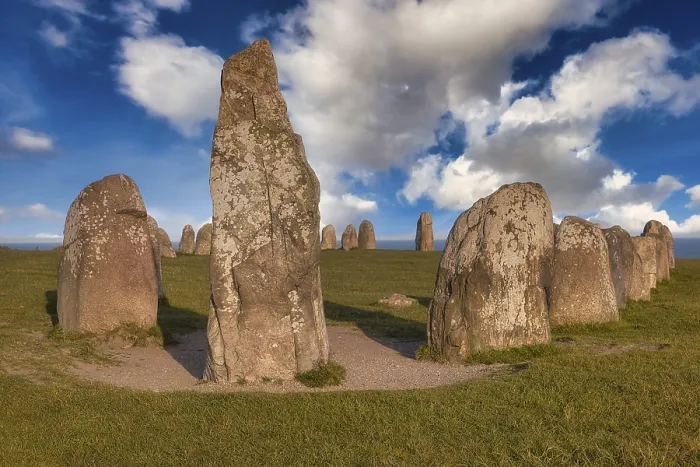 Framed Print : Ales Stenar Megalithic Stone Setting Print, Sweden Framed Print : Ales Stenar Megalithic Stone Setting Print, Sweden