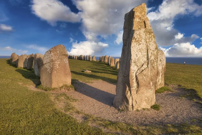 Framed Print : Ales Stenar Megalithic Stone Setting Print, Sweden Framed Print : Ales Stenar Megalithic Stone Setting Print, Sweden