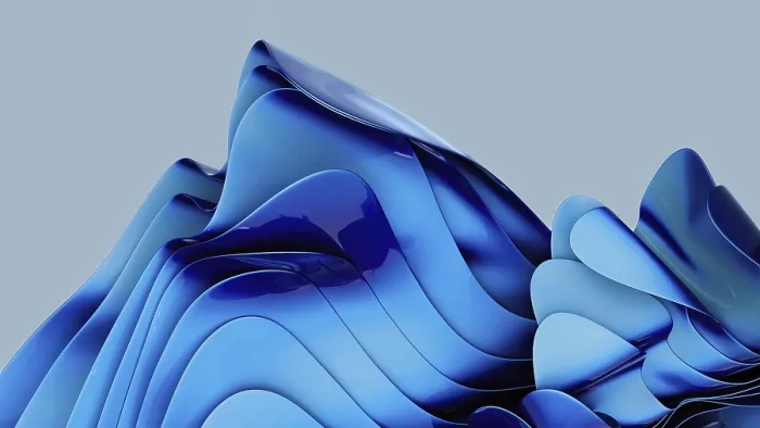 Framed Print : Dynamic Blue Waves Art Print Framed Print : Dynamic Blue Waves Art Print