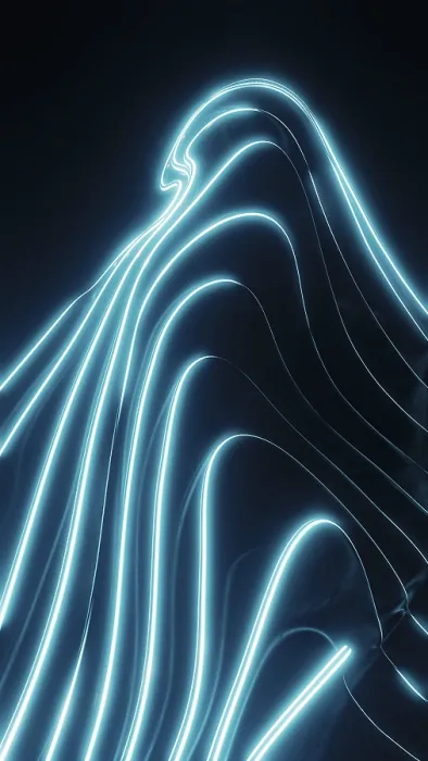Framed Print : Mesmerizing Neon Lines Abstract Wave Print Framed Print : Mesmerizing Neon Lines Abstract Wave Print