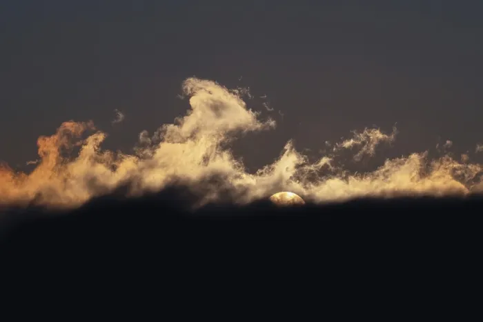 Framed Print : Warm Sunset with Dramatic Clouds Print Framed Print : Warm Sunset with Dramatic Clouds Print