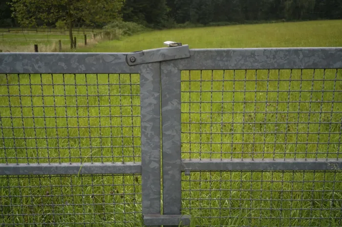 Framed Print : Metal Gate Print for Paddock Framed Print : Metal Gate Print for Paddock