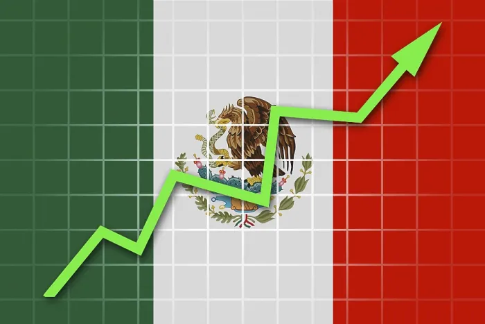 Framed Print : Mexican Flag and Arrow Graph Print Framed Print : Mexican Flag and Arrow Graph Print