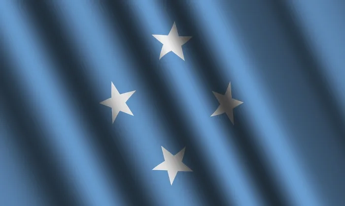 Framed Print : The Micronesia Flag Print in the Wind Framed Print : The Micronesia Flag Print in the Wind