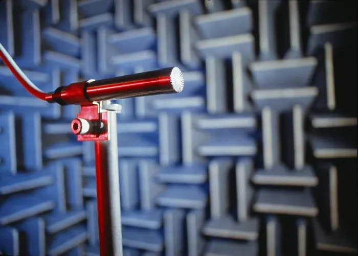 Framed Print : Microphone in Anechoic Chamber Print, 6x6 Digital Image Framed Print : Microphone in Anechoic Chamber Print, 6x6 Digital Image