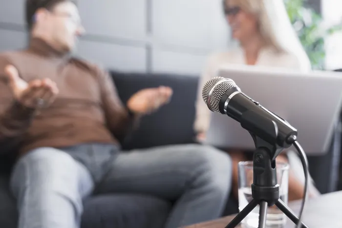 Framed Print : Microphone Print Interview Framed Print : Microphone Print Interview