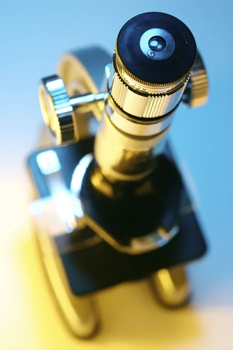 Framed Print : Microscope Print in Laboratory Setting Framed Print : Microscope Print in Laboratory Setting
