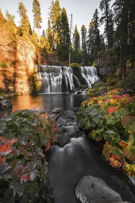 Framed Print : Middle Falls Print, McCloud River, California Framed Print : Middle Falls Print, McCloud River, California