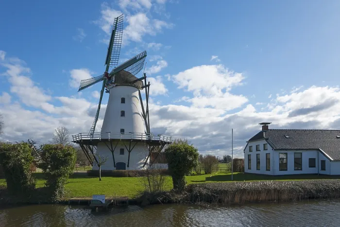Framed Print : De Widde Meuln Mill Print, Ten Boer, Netherlands Framed Print : De Widde Meuln Mill Print, Ten Boer, Netherlands