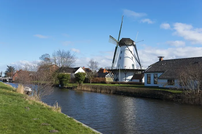 Framed Print : De Widde Meuln Mill Print, Ten Boer, Netherlands Framed Print : De Widde Meuln Mill Print, Ten Boer, Netherlands