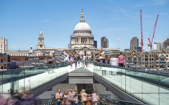 Framed Print : Millennium Bridge and St Paul's Cathedral Print, London Framed Print : Millennium Bridge and St Paul's Cathedral Print, London