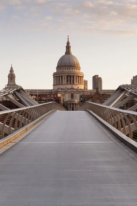 Framed Print : Millennium Bridge and St Paul's Cathedral Print, London Framed Print : Millennium Bridge and St Paul's Cathedral Print, London