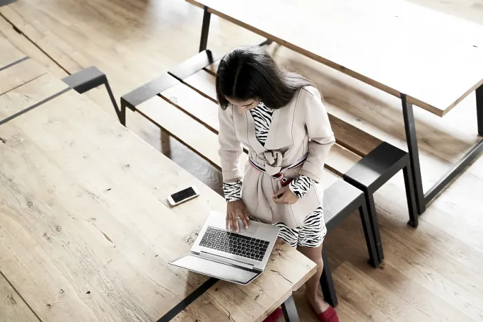 Framed Print : Remote Work in a Public Space - Print Framed Print : Remote Work in a Public Space - Print
