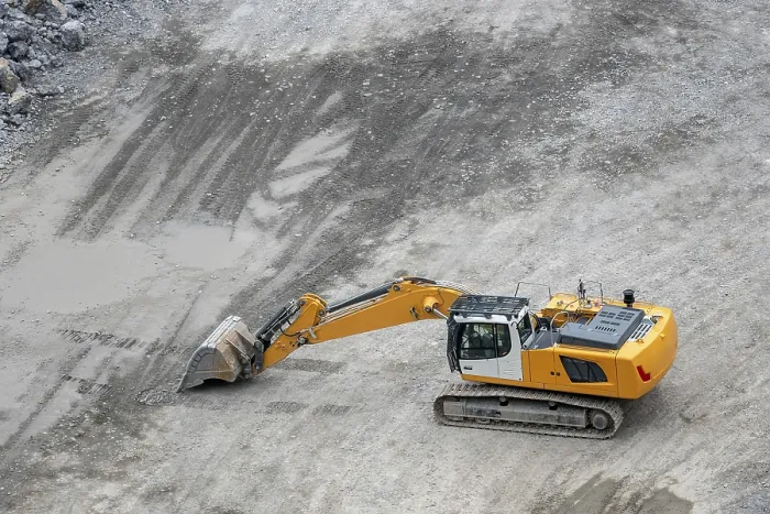 Framed Print : Granite Quarry Print: Working Mining Machine Digger Framed Print : Granite Quarry Print: Working Mining Machine Digger