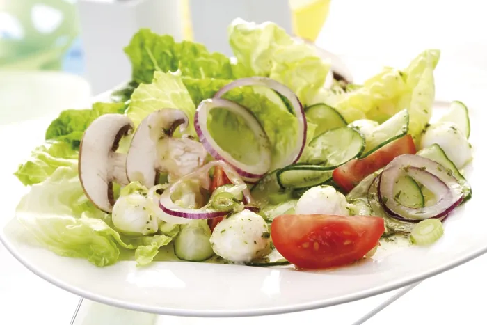 Framed Print : Mixed Salad with Mozzarella Print Framed Print : Mixed Salad with Mozzarella Print