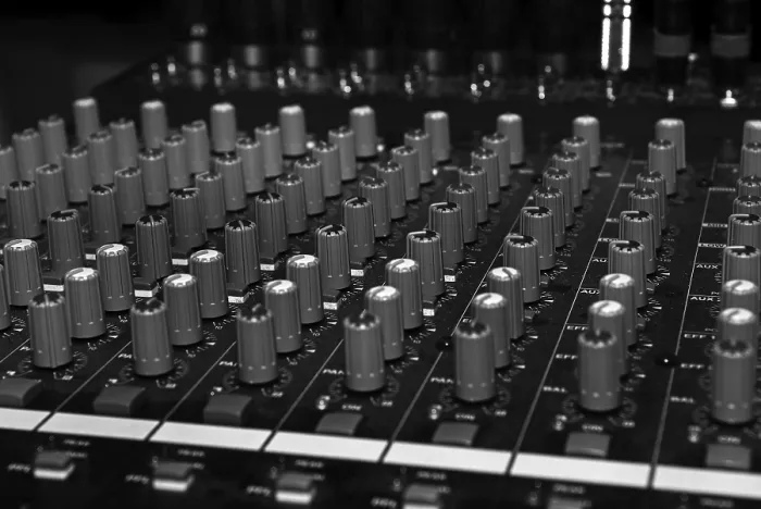 Framed Print : Mixing Console Print - Professional Audio Equipment Framed Print : Mixing Console Print - Professional Audio Equipment