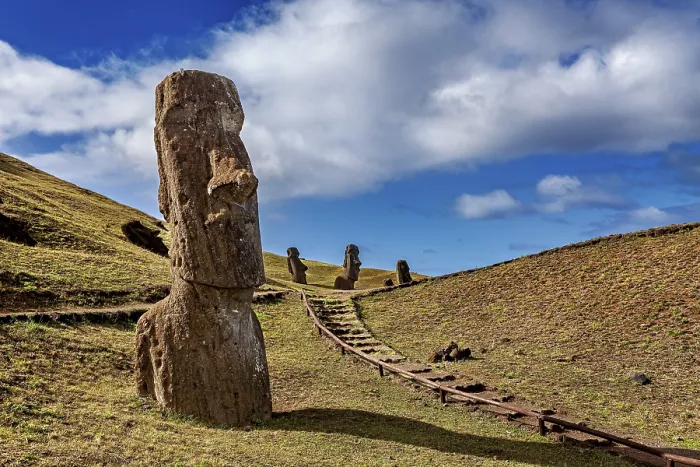 Framed Print : Easter Island Moai Statues Print Framed Print : Easter Island Moai Statues Print