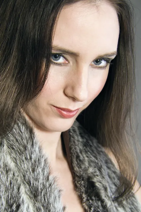 Framed Print : Studio Portrait Print of a Model Framed Print : Studio Portrait Print of a Model