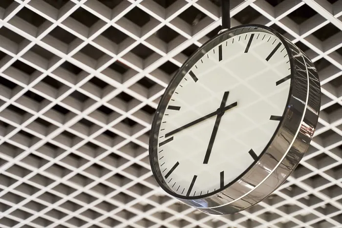 Framed Print : Modern Chrome Clock Print in Black and White Framed Print : Modern Chrome Clock Print in Black and White
