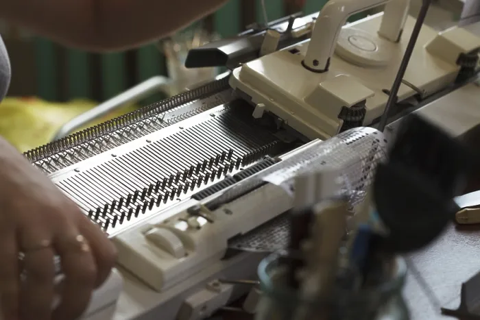 Framed Print : Industrial Knitting Machine Print Framed Print : Industrial Knitting Machine Print