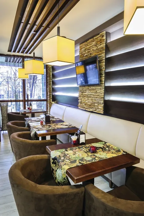 Framed Print : Modern Restaurant Interior Print Framed Print : Modern Restaurant Interior Print